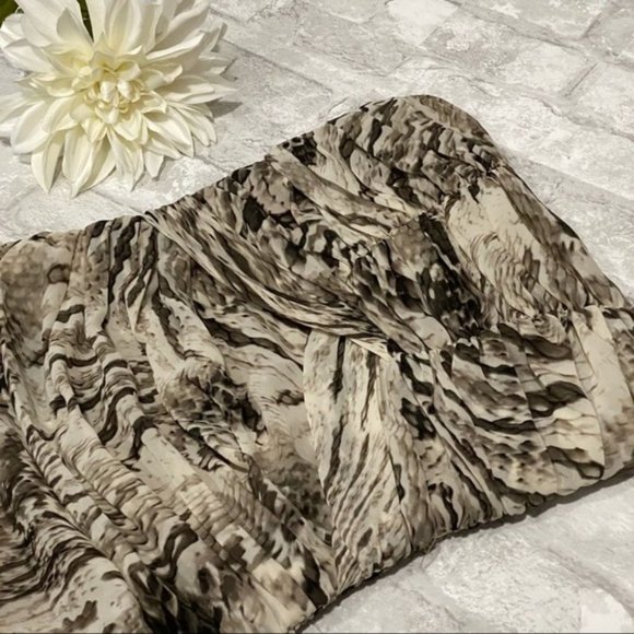 NWT Le Chateau Snake Print Strapless Dress - Picture 9 of 17